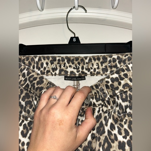 American eagle Leopard or cheetah Print Women's high rise skinny Jeans/jeggings - Picture 4 of 5